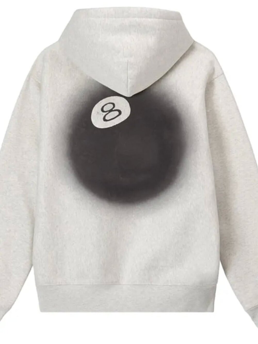 Stüssy 8 Ball Fade Hoodie Ash Heather FW22 Men’s M